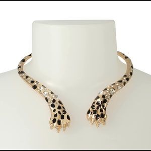 Betsey Johnson Leopard Claw Collar Necklace